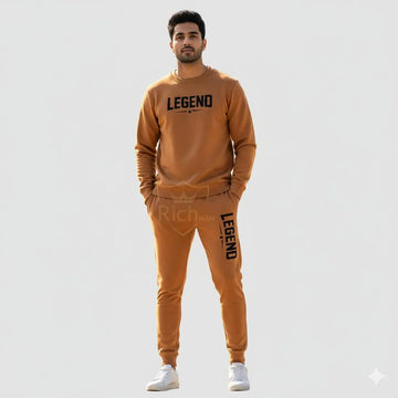 Men’s LEGEND Printed Fleece Tracksuit – Casual & Comfortable Activewear