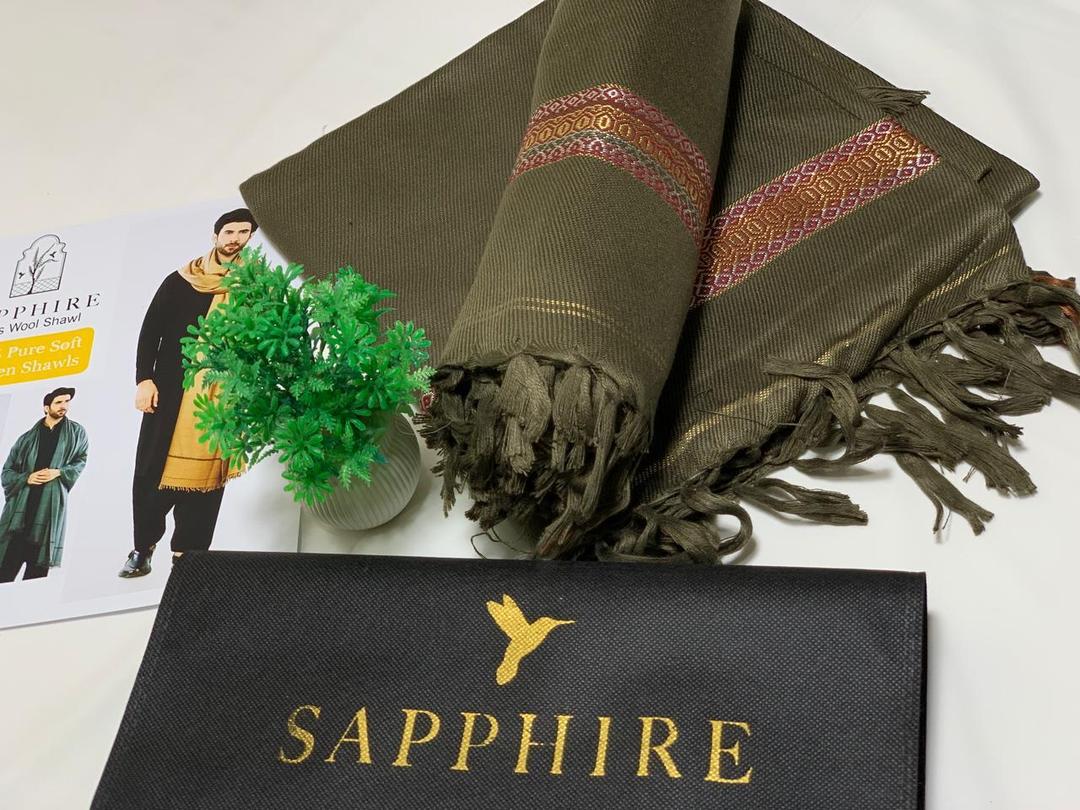 SAPPHIRE 1 Pc Men's Wool Shawl