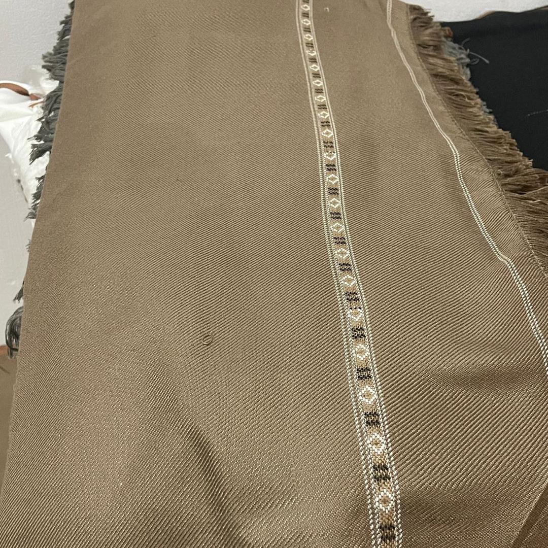 J. Stylish 1 Pc Plain Wool Shawl in Light Brown