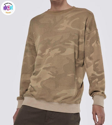 Men’s Cotton Jersey Printed Sweatshirt – Soft & Comfortable Casual Wear