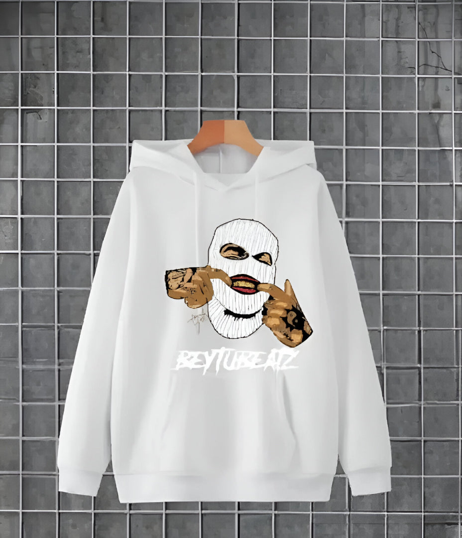 1 Pc Men's Fleece Printed Hoodie