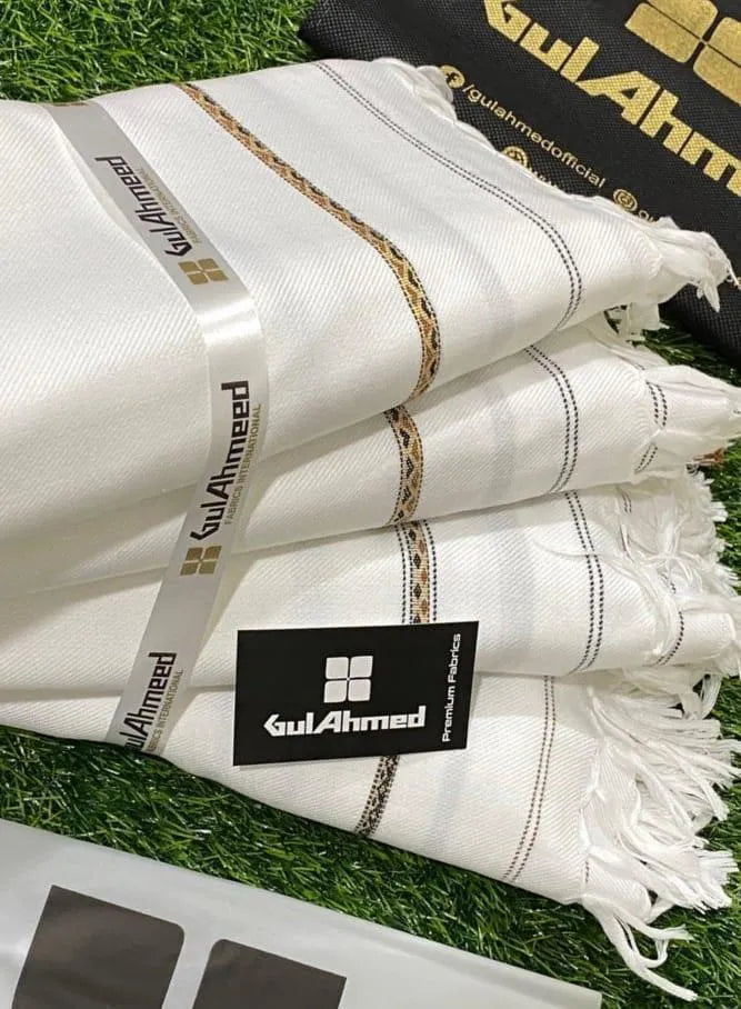 GULL AHMED  2 Pc Men's Wool Plain Shawl