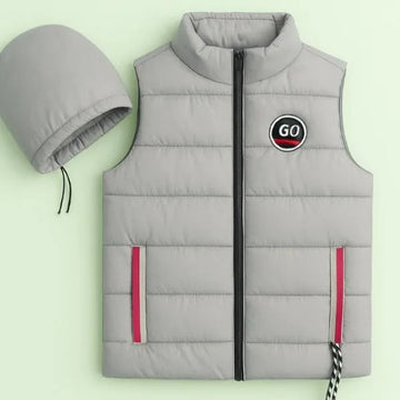 1 Pc Men's Parachute Printed Sleeveless Jacket