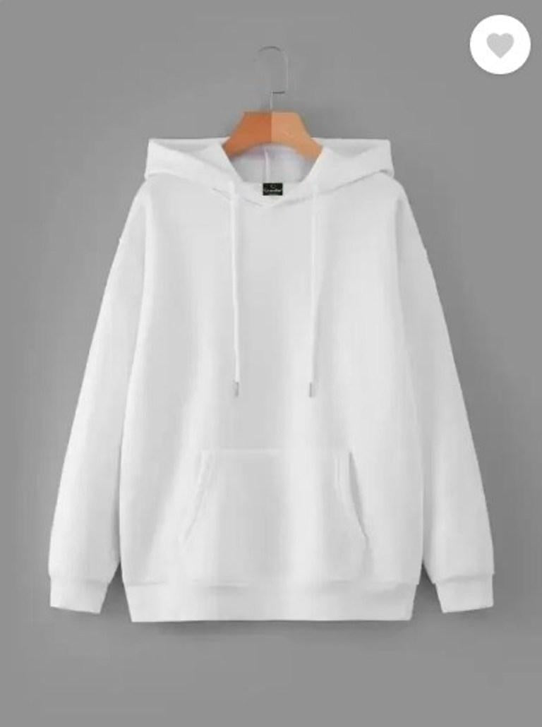 Men’s Fleece Plain Hoodie