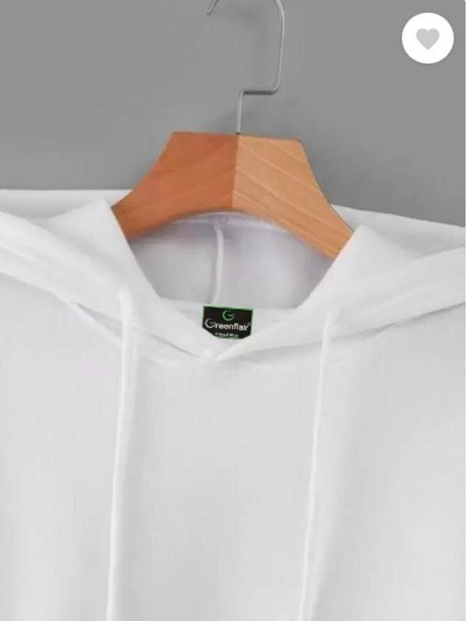 Men’s Fleece Plain Hoodie