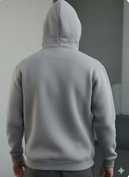 Premium Heavyweight Full-Zip Mask Hoodie – Stealth Black