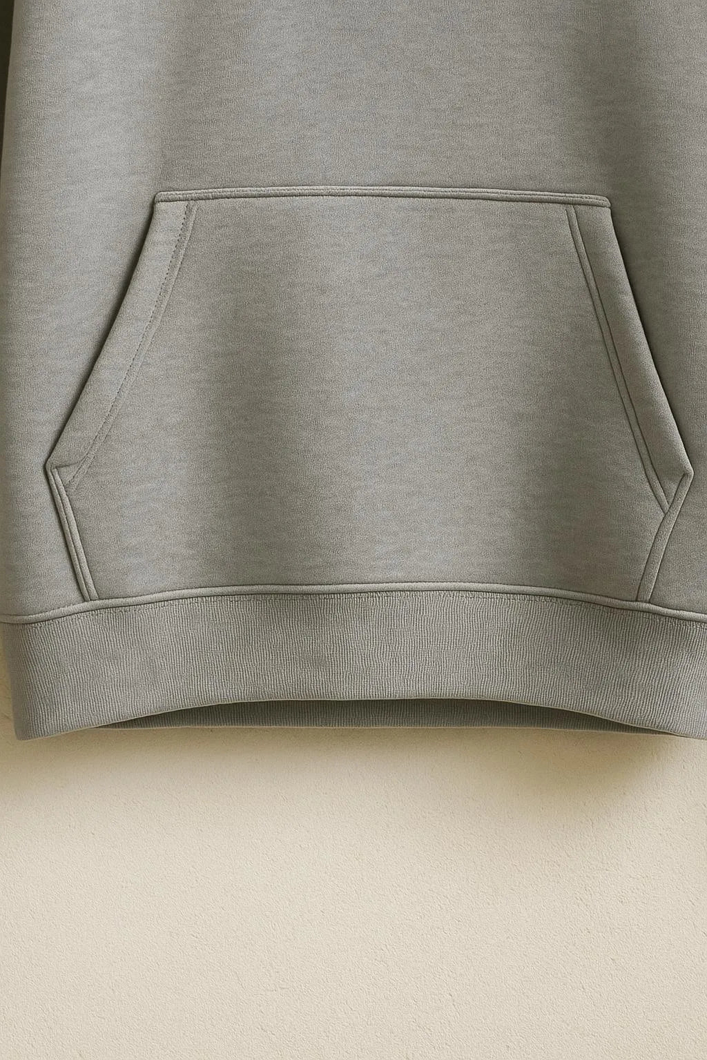 1 Pc Men's Fleece Plain Hoodie – Grey Color