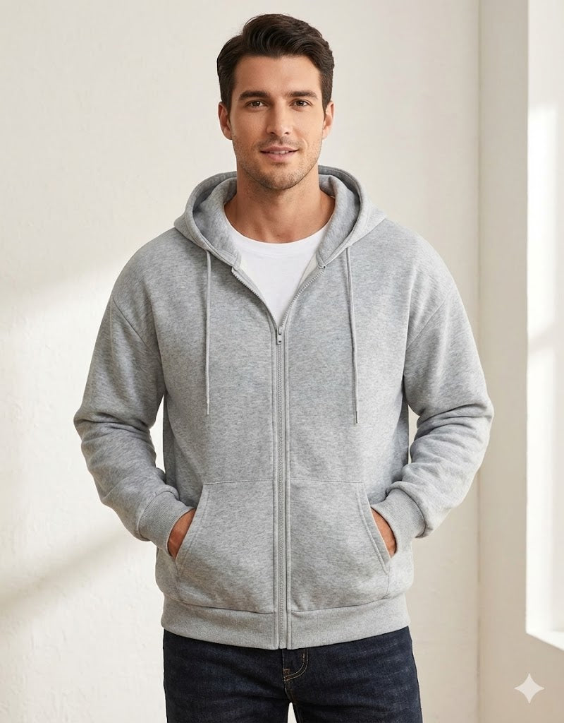 1 Pc Men's Fleece Printed Hoodie