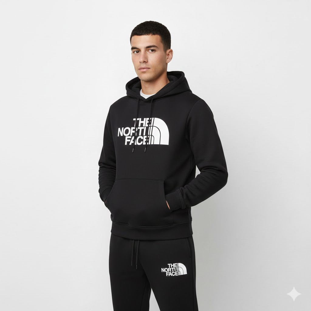 Men’s Printed Fleece Track Suit 2-Piece Set – Sporty & Comfortable