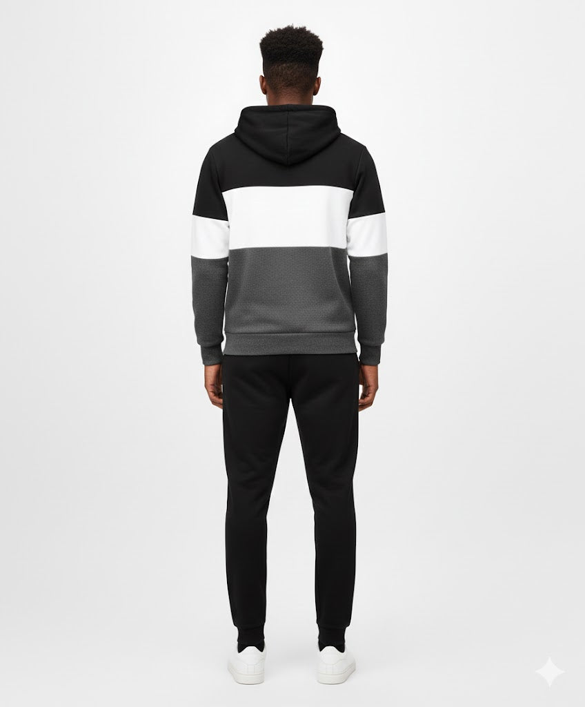 Fleece Plain Hoodie in Three Colors