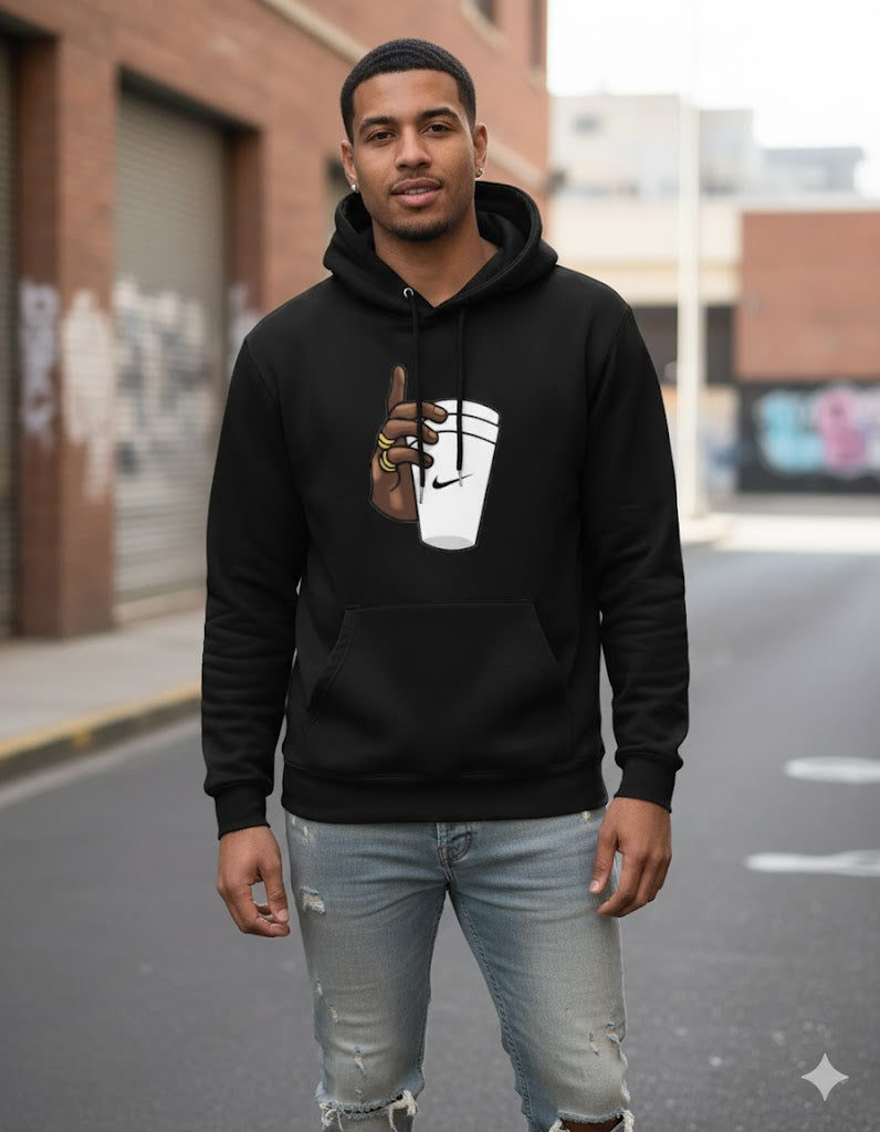 Men’s Fleece Printed Hoodie – Warm & Stylish Casual Wear