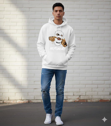 1 Pc Men's Fleece Printed Hoodie