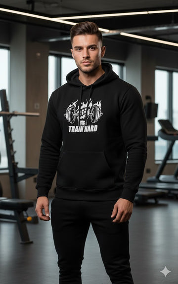 1 Pc Men's Fleece Printed Hoodie