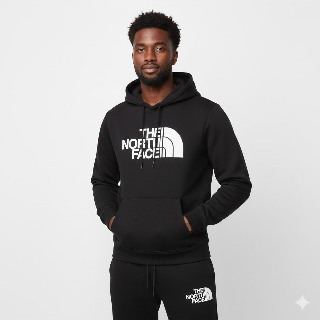 Men’s Printed Fleece Track Suit 2-Piece Set – Sporty & Comfortable