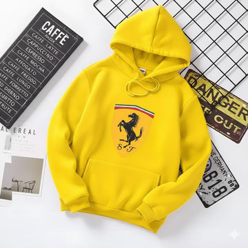 Ferrari Prancing Horse Graphic Fleece Hoodie – Italian Racing Legacy