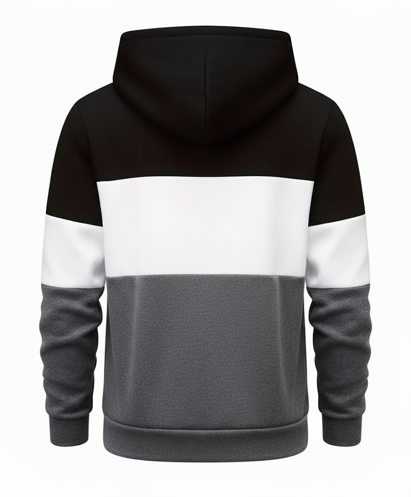 Fleece Plain Hoodie in Three Colors
