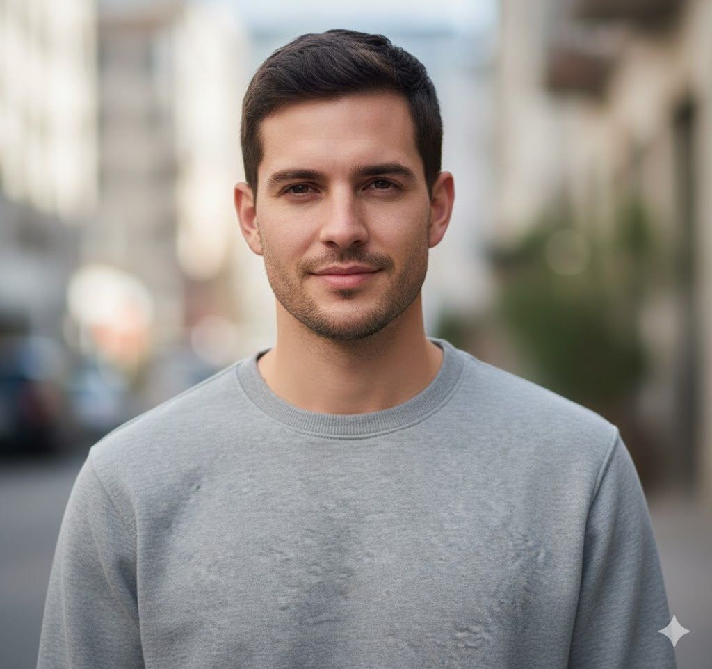 1 Pc Men’s Printed Fleece Sweatshirt – Cozy Everyday Pullover