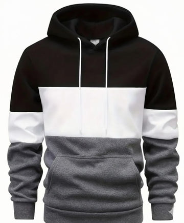 Fleece Plain Hoodie in Three Colors