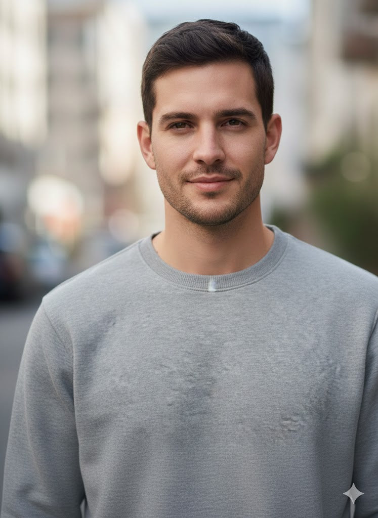 Men’s Stitched Plain Sweatshirt – Warm & Comfortable Casual Wear