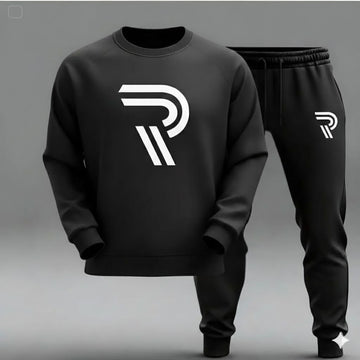 R Printed Sweatshirt Tracksuit for Men