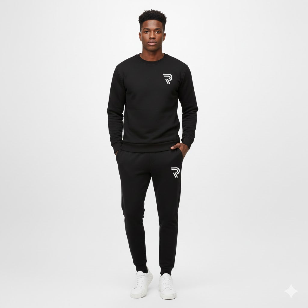 R Printed Sweatshirt Tracksuit for Men